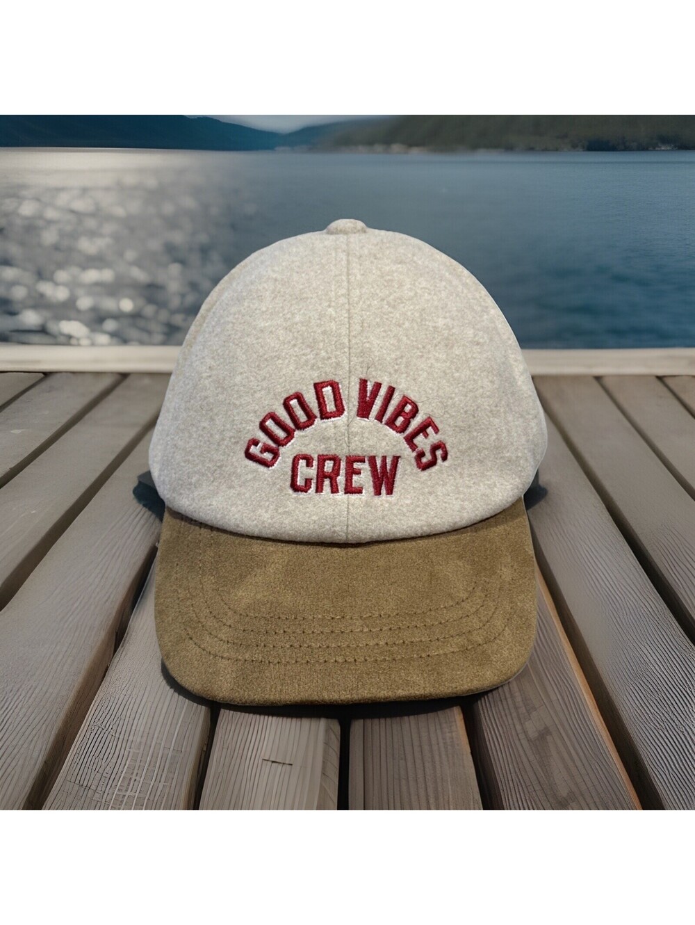Old Navy Good Vibes Crew Faux Suede Baseball Cap